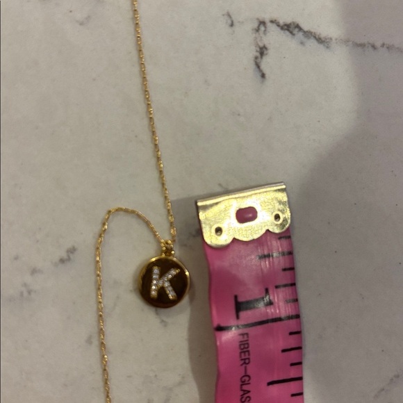 Kate spade ♠️ ⭐️Mini  Initial K bling pendant gold plated necklace - Picture 12 of 17